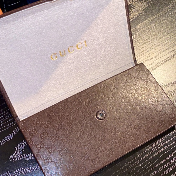 Gucci Brown Monogram sunnies Case - Picture 2 of 6